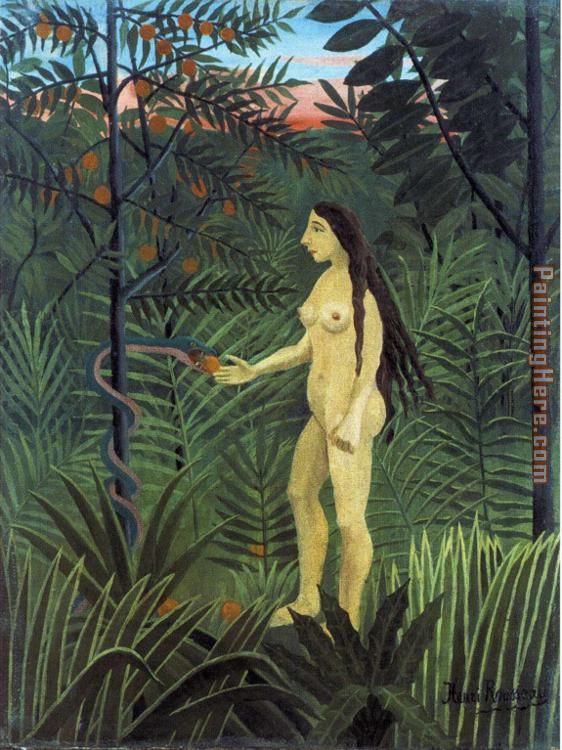 Eve painting - Henri Rousseau Eve art painting